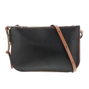 LOEWE Gate Double Zip Shoulder Bag Brown